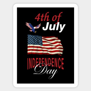 4th of July 1776  American independence day design Sticker